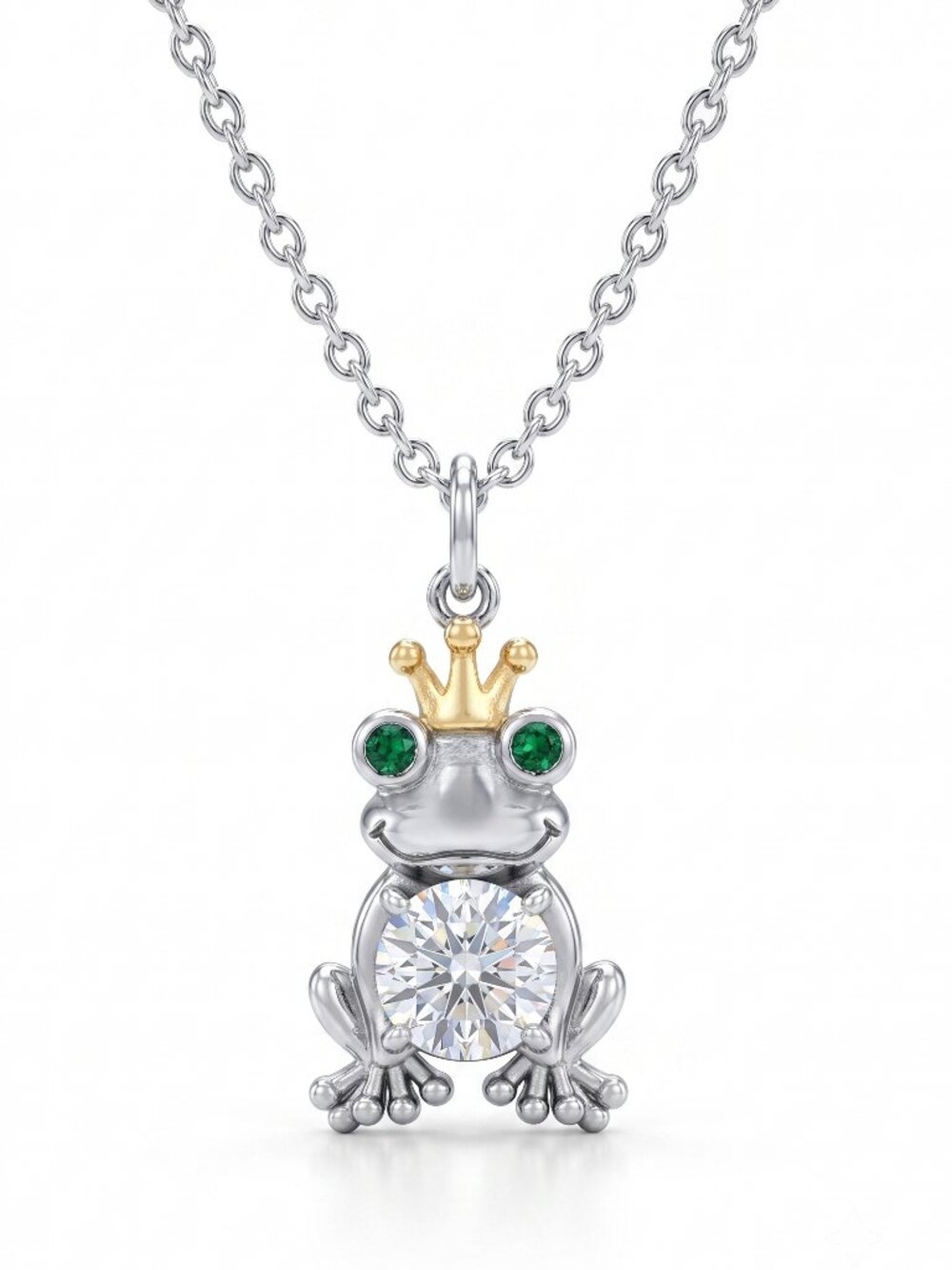 Frog Prince Necklace,  Charmed Aroma Fairy Tale Collection